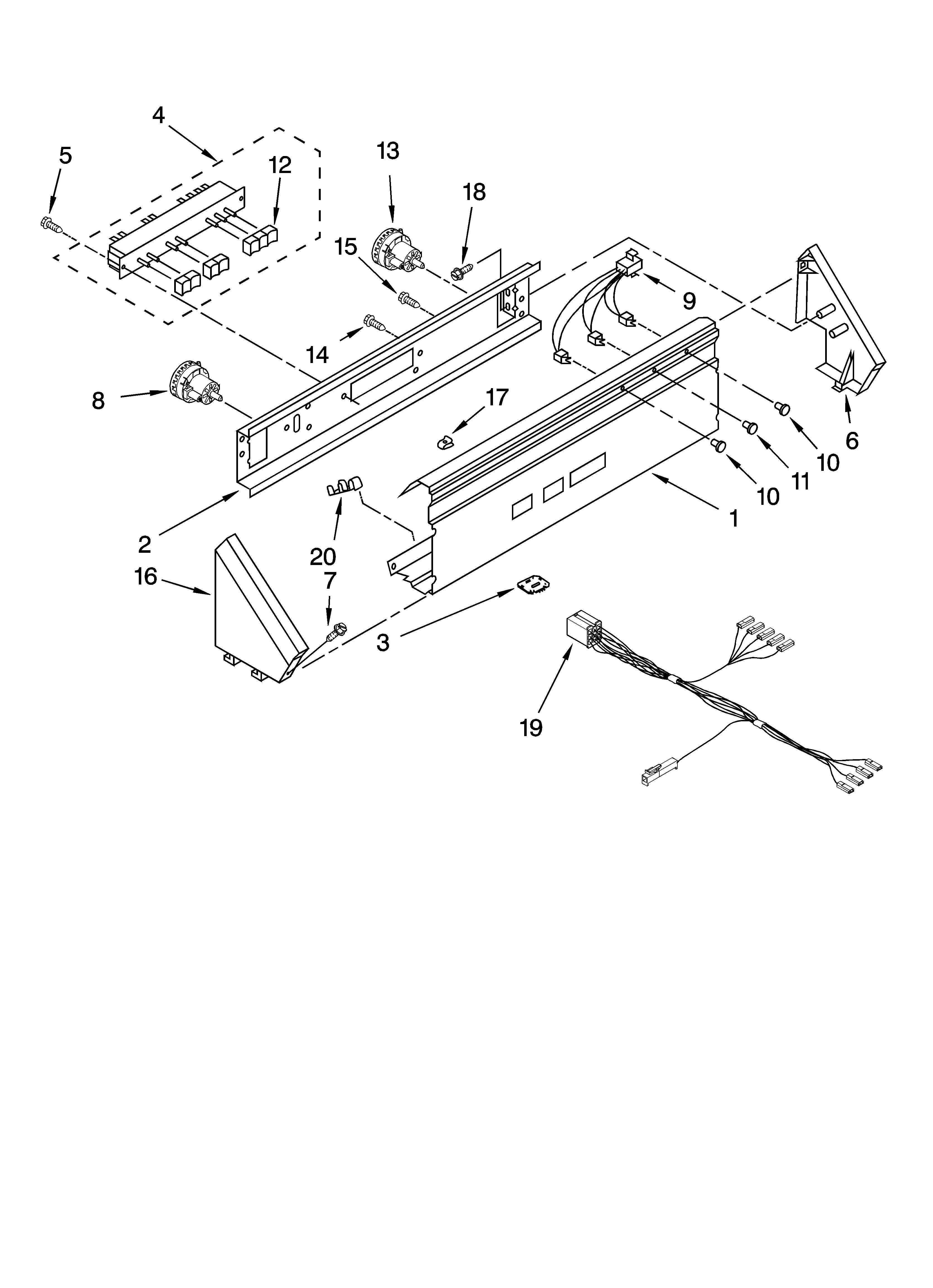Control panel parts