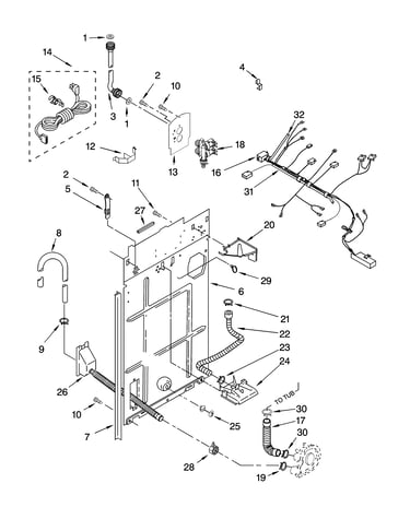 Rear panel parts
