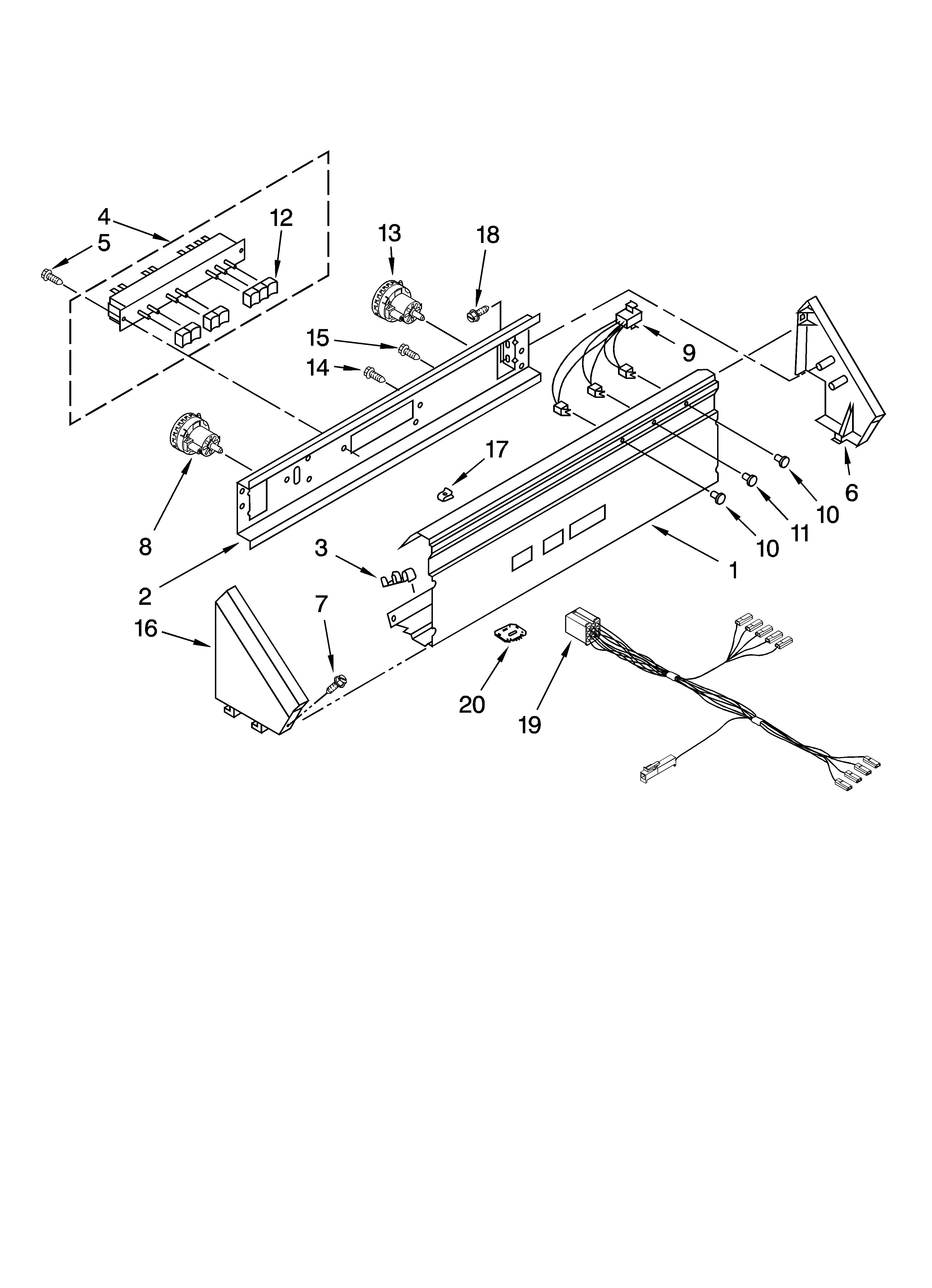 Control panel parts