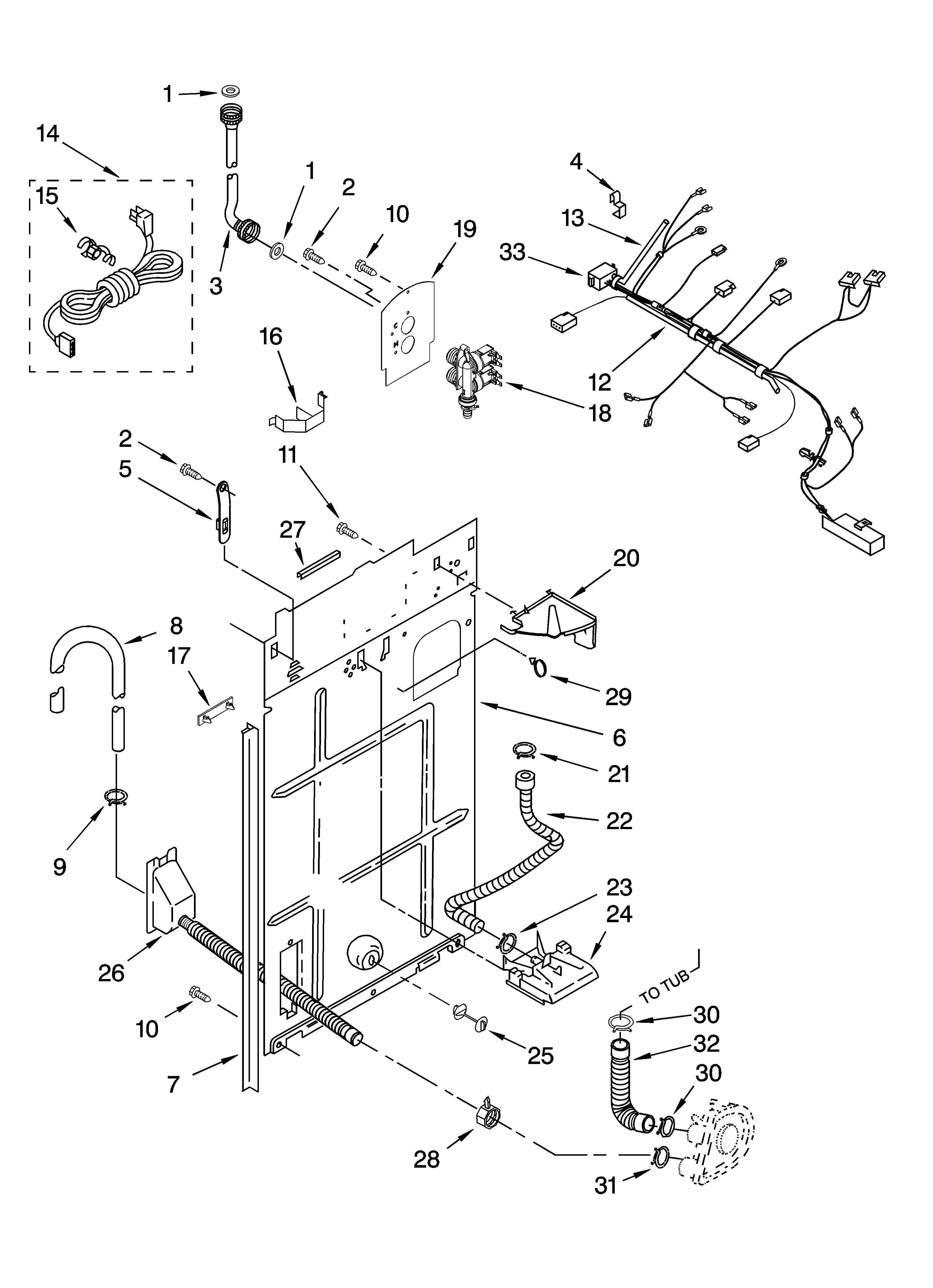 Rear panel parts