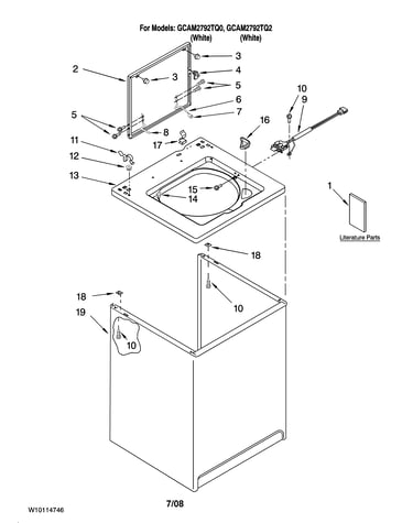 Top and cabinet parts