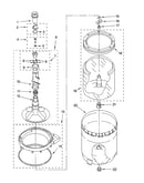 Agitator, basket and tub parts