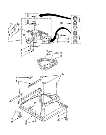 Machine base parts