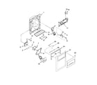Whirlpool GD5DHAXVA00 dispenser front parts diagram
