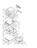Refrigerator shelf parts