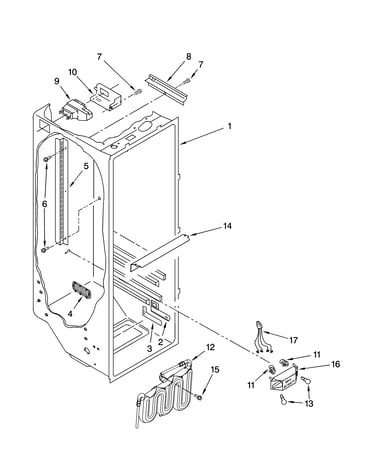 Refrigerator liner parts