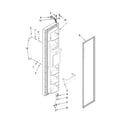 KitchenAid KSRS25RVMS02 freezer door parts diagram
