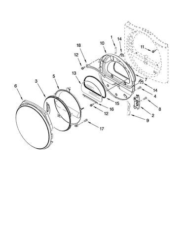 Door parts, optional parts (not included)