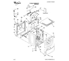 Whirlpool WFW8200TW01 top and cabinet parts diagram