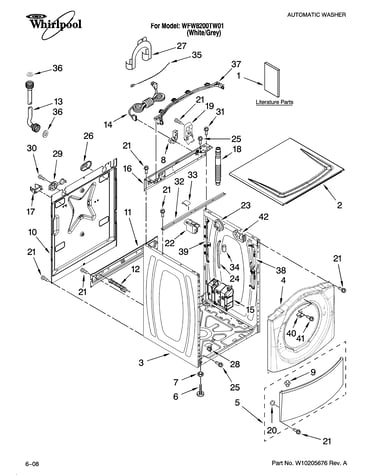 Top and cabinet parts