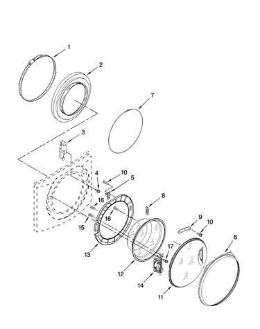 Door and latch parts