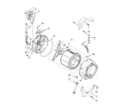 Whirlpool WFW8200TW01 tub and basket parts, optional parts (not included) diagram