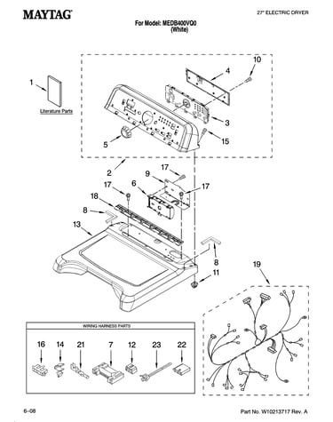 Top and console parts