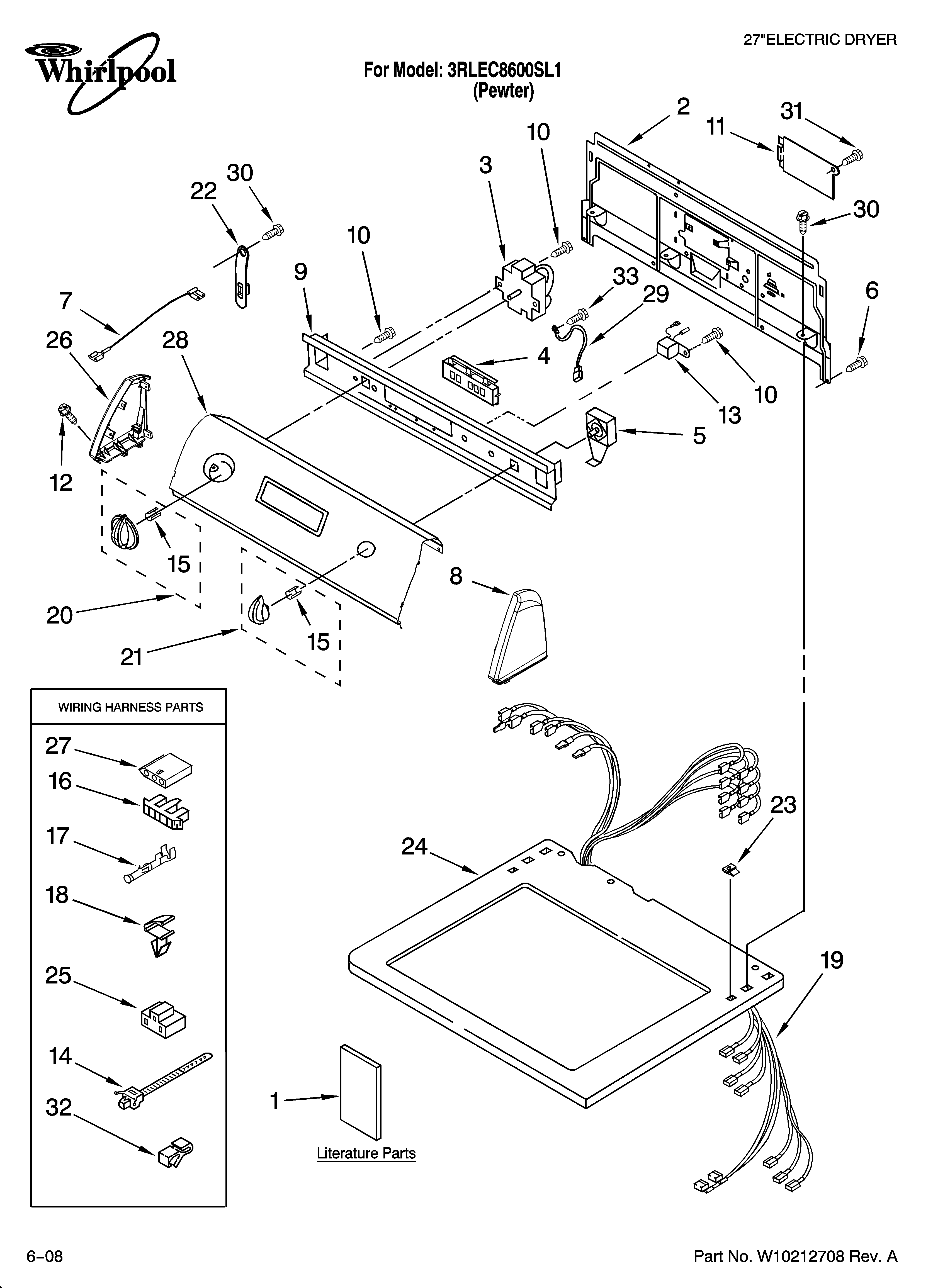 Top and console parts