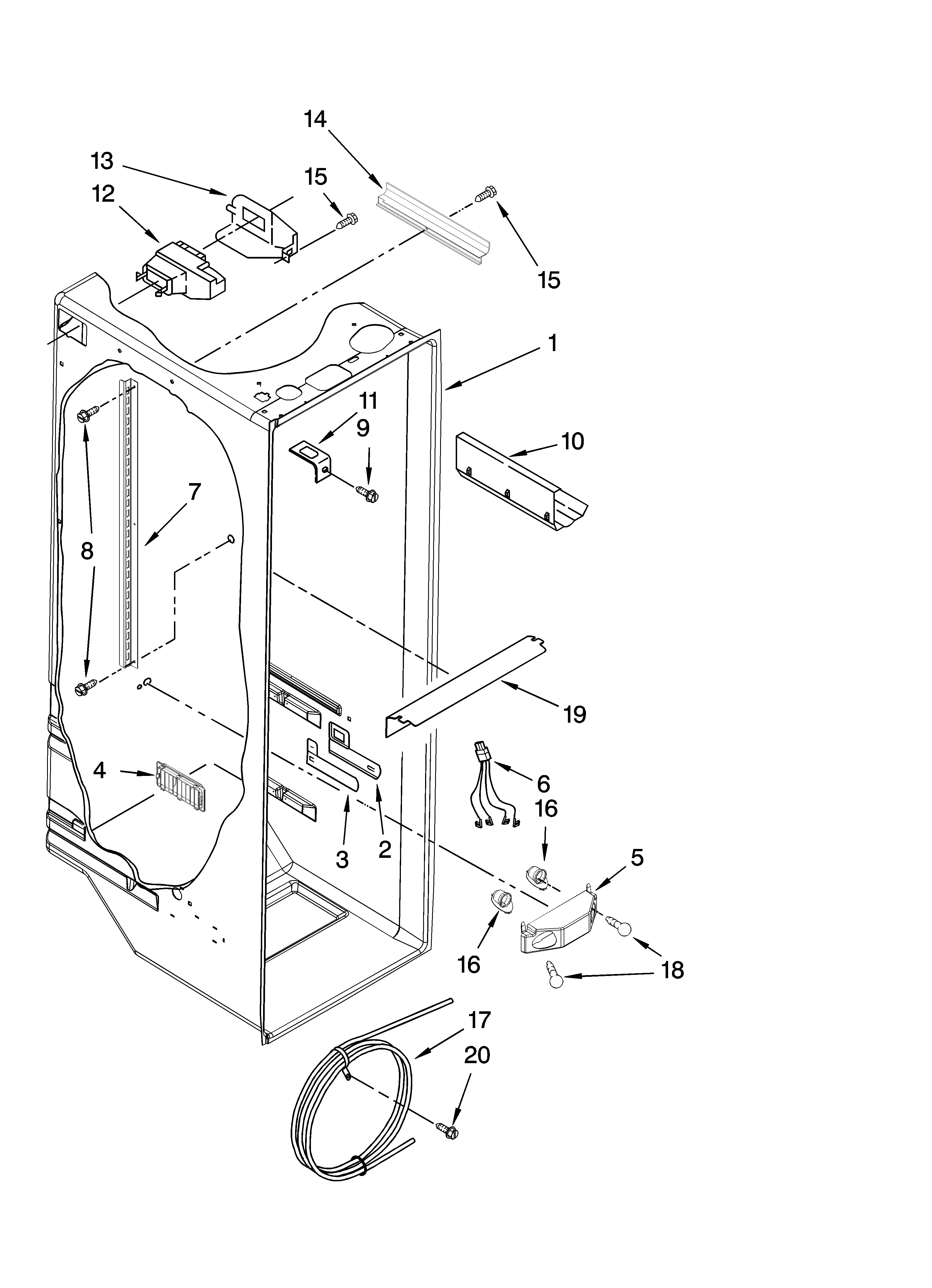 Refrigerator liner parts