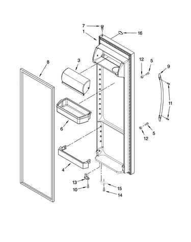 Refrigerator door parts