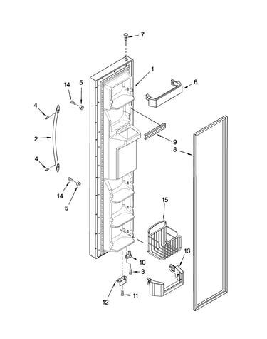 Freezer door parts