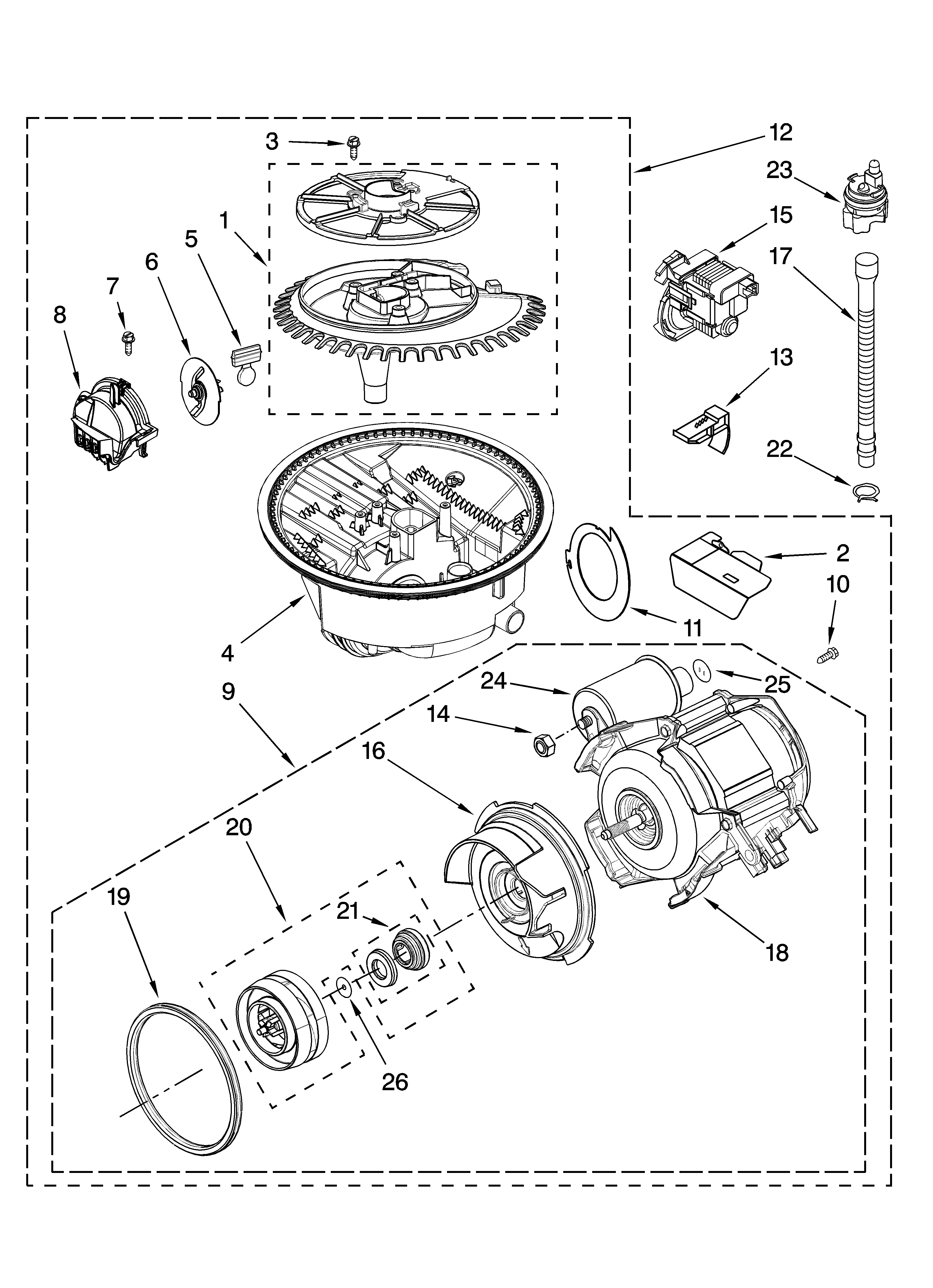Pump and motor parts