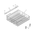 Upper rack and track parts