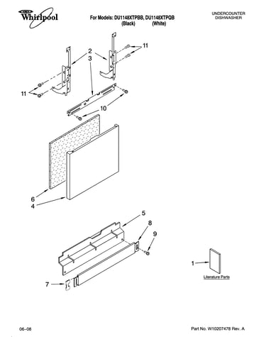Door and panel parts