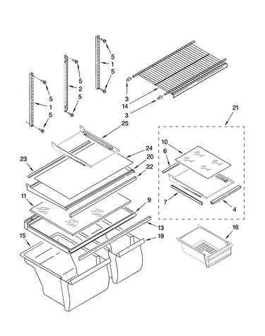 Shelf parts