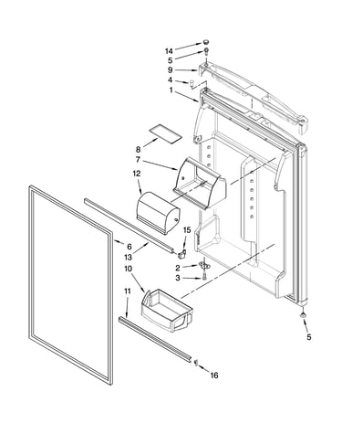 Refrigerator door parts
