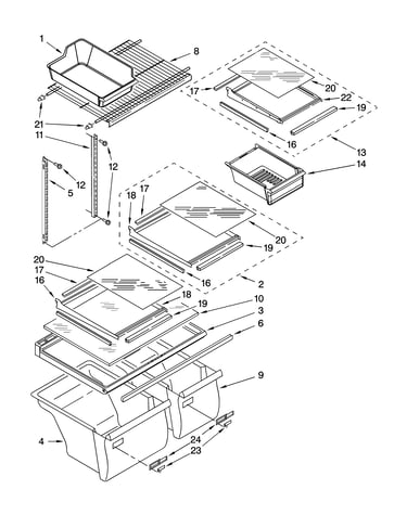 Shelf parts