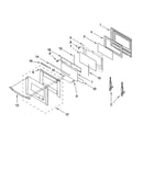 Oven door parts
