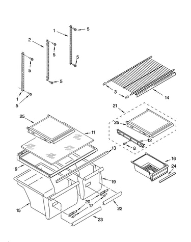 Shelf parts