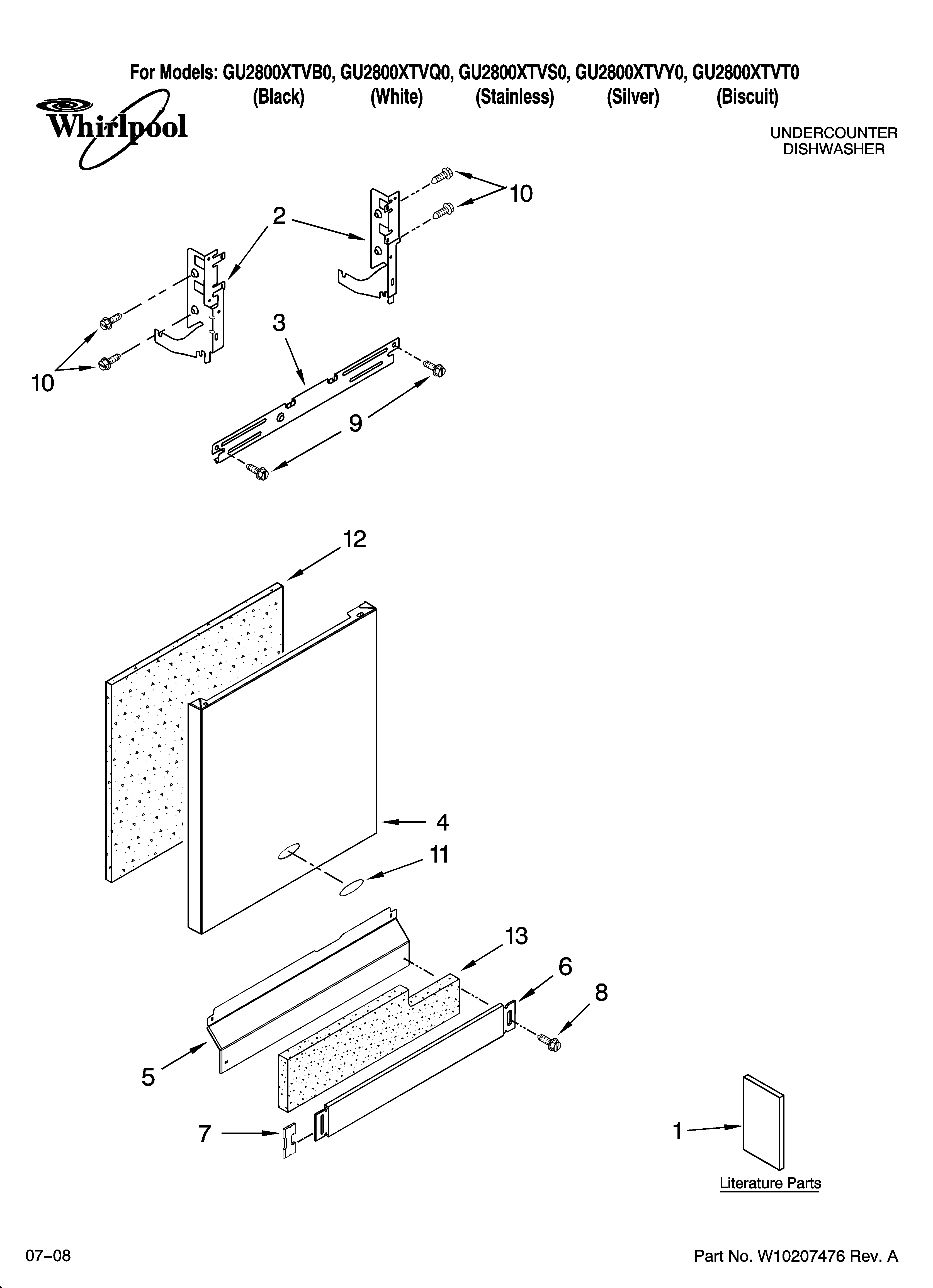 Door and panel parts