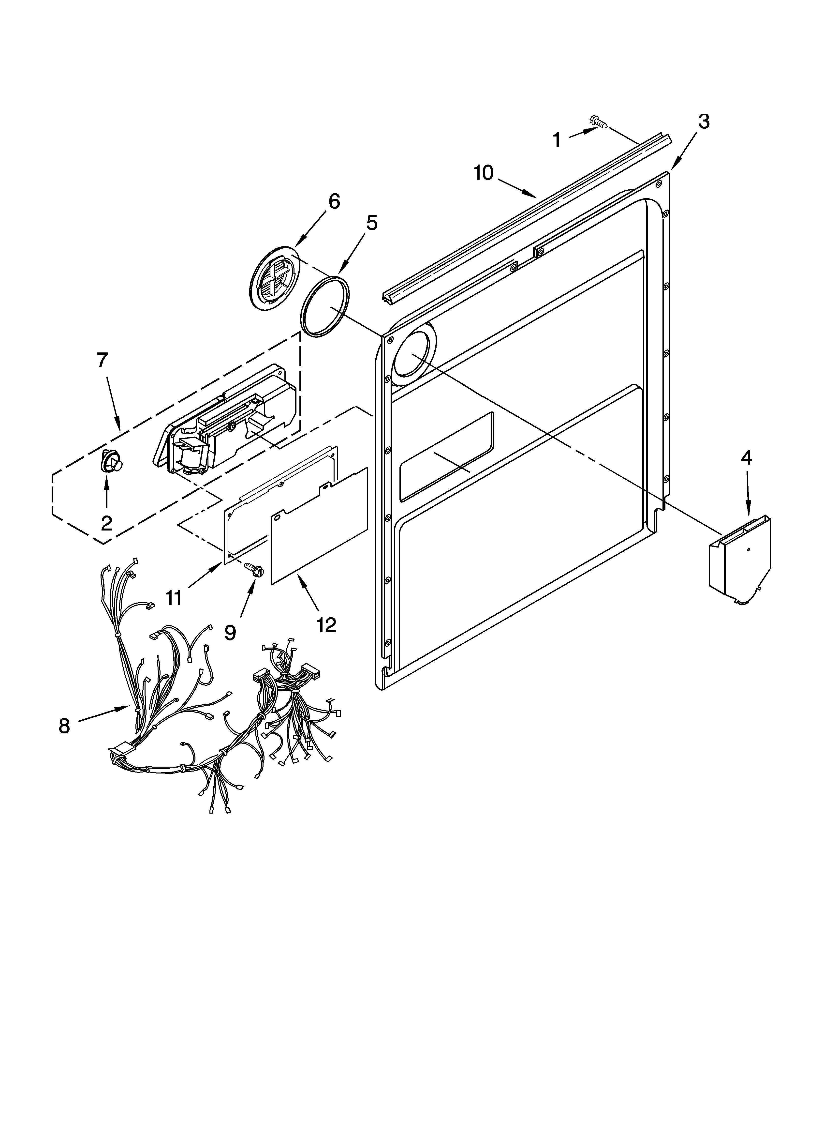 Door and latch parts