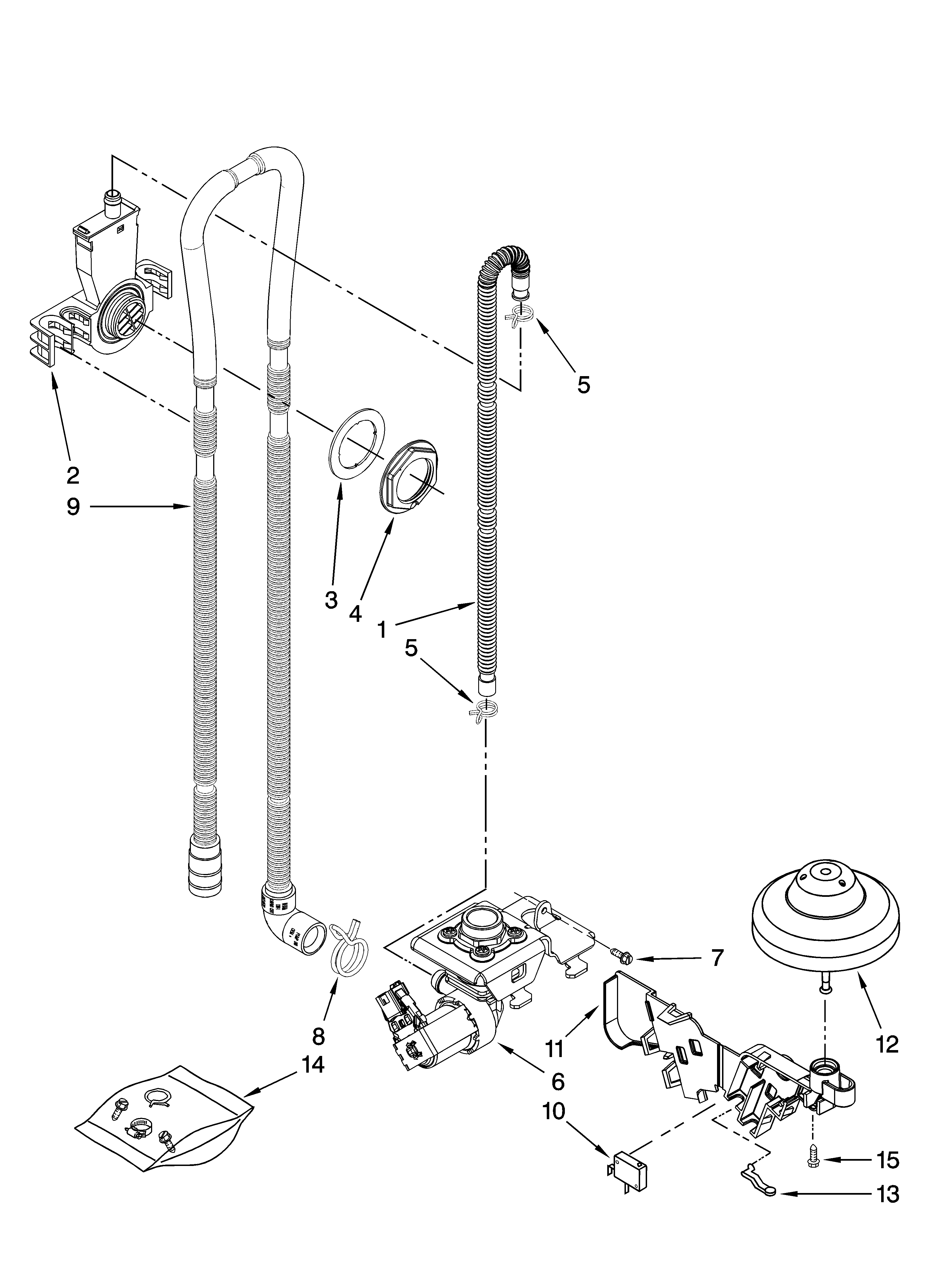 Fill, drain and overfill parts