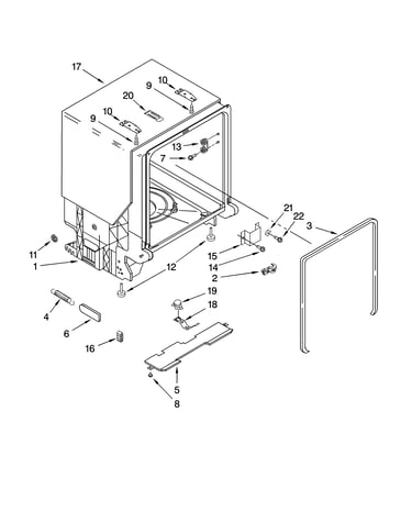 Tub and frame parts
