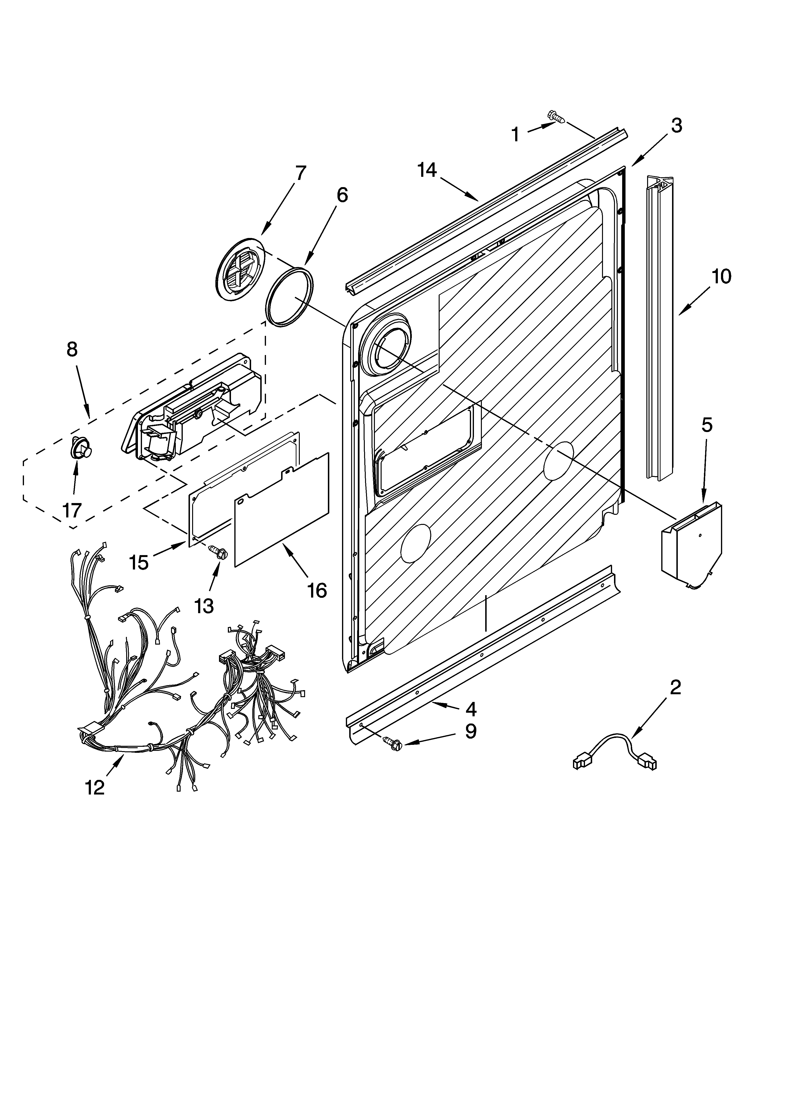 Door and latch parts