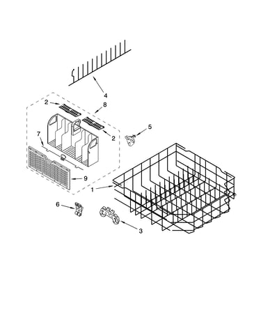 Lower rack parts
