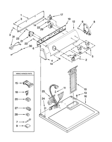 Top and console parts