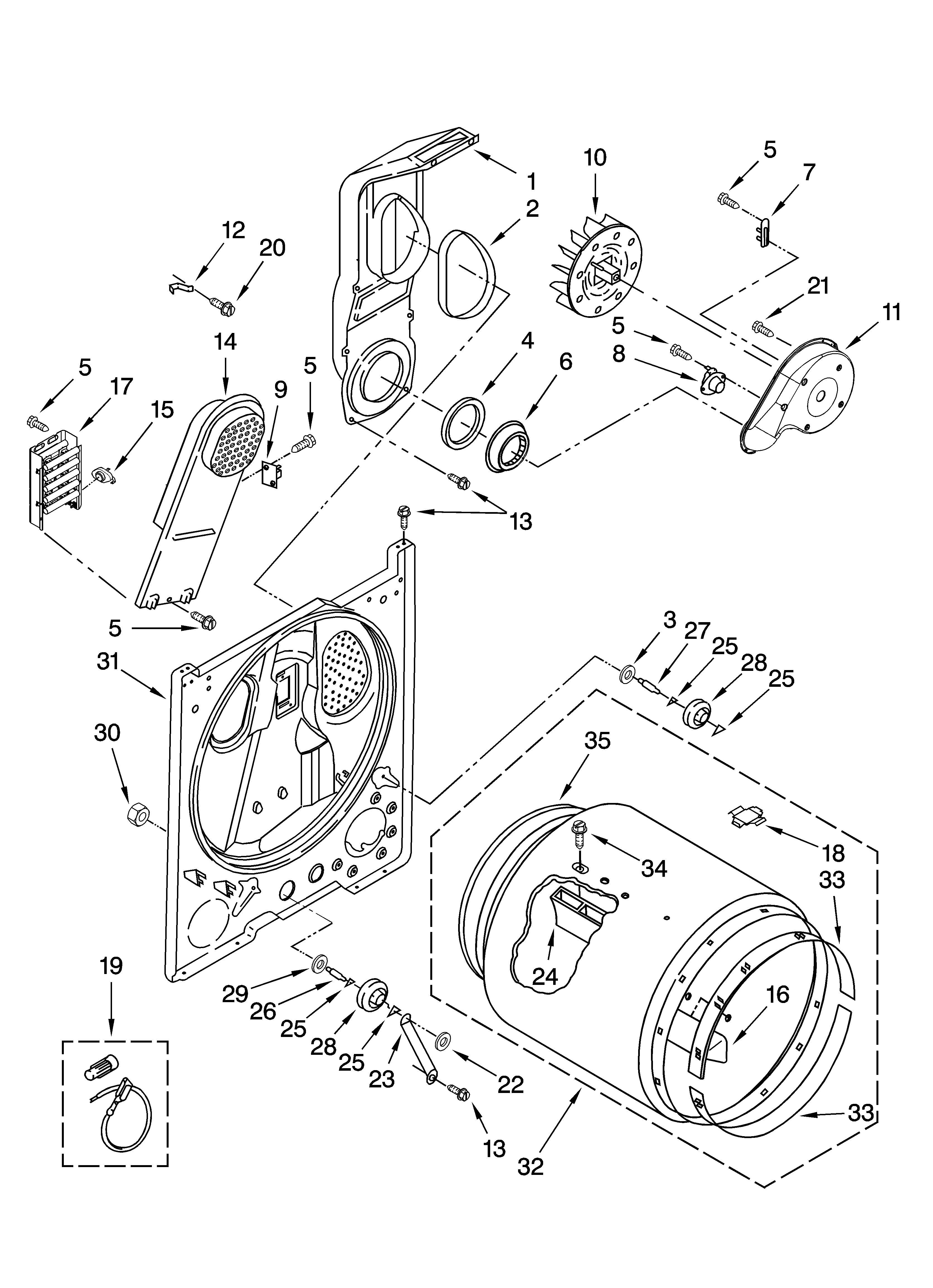 Bulkhead parts, optional parts (not included)
