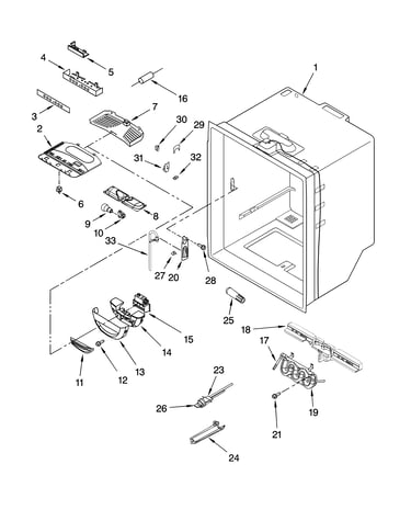 Refrigerator liner parts