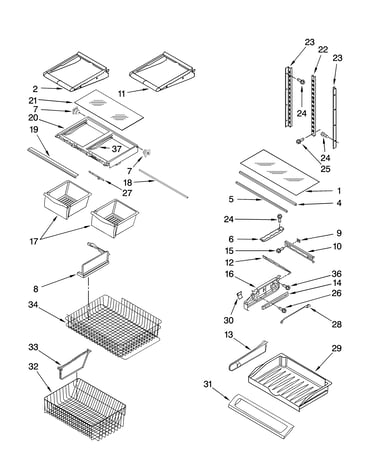 Shelf parts
