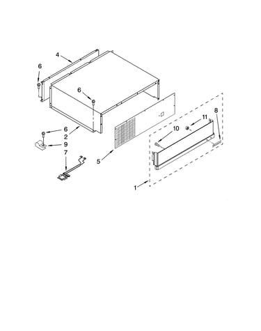Top grille and unit cover parts