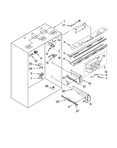 Refrigerator liner parts