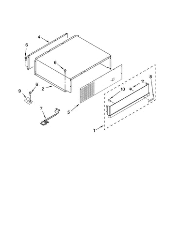 Top grille and unit cover parts