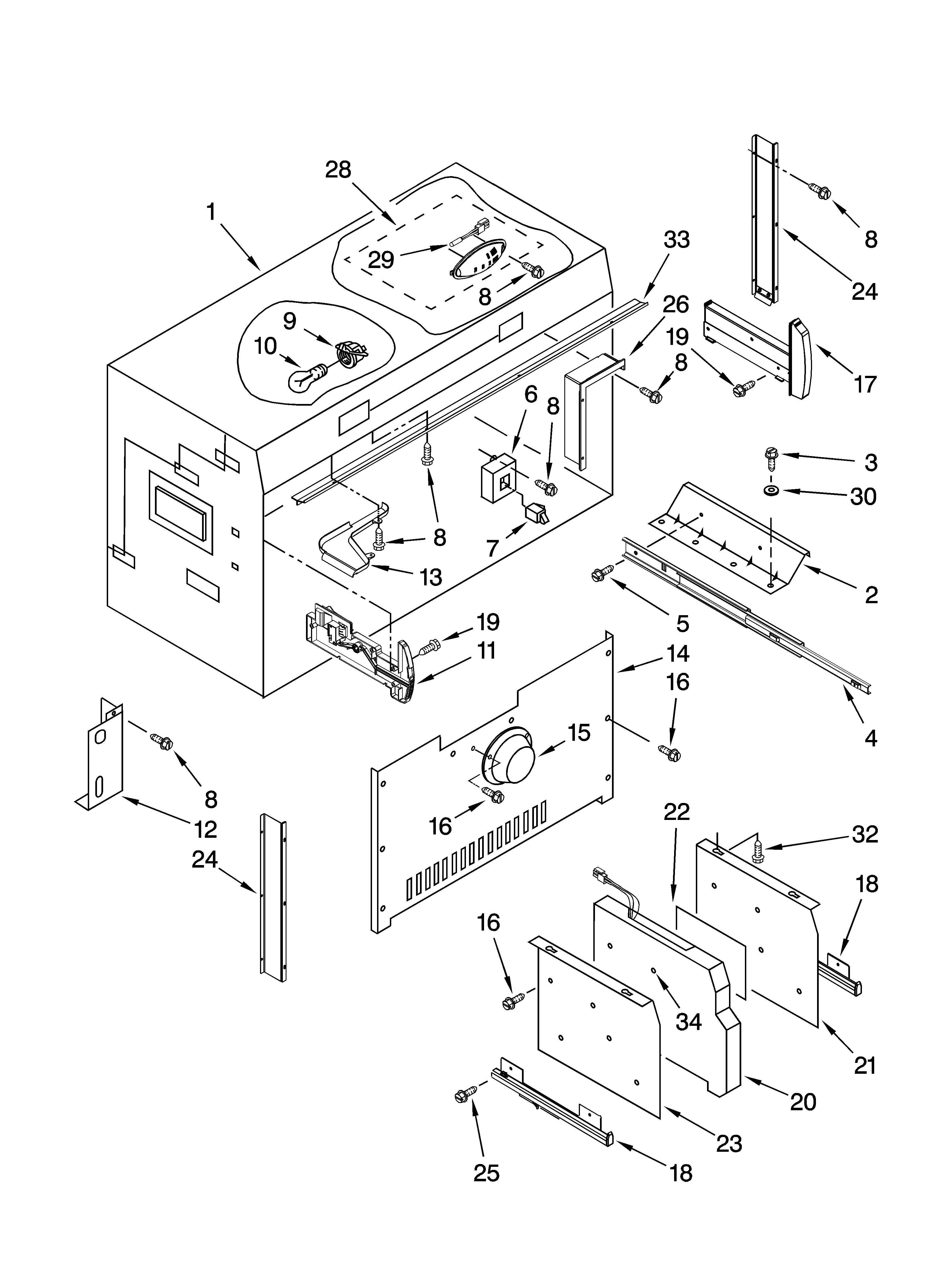 Freezer liner parts