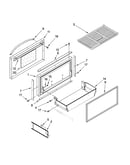 Freezer door and basket parts