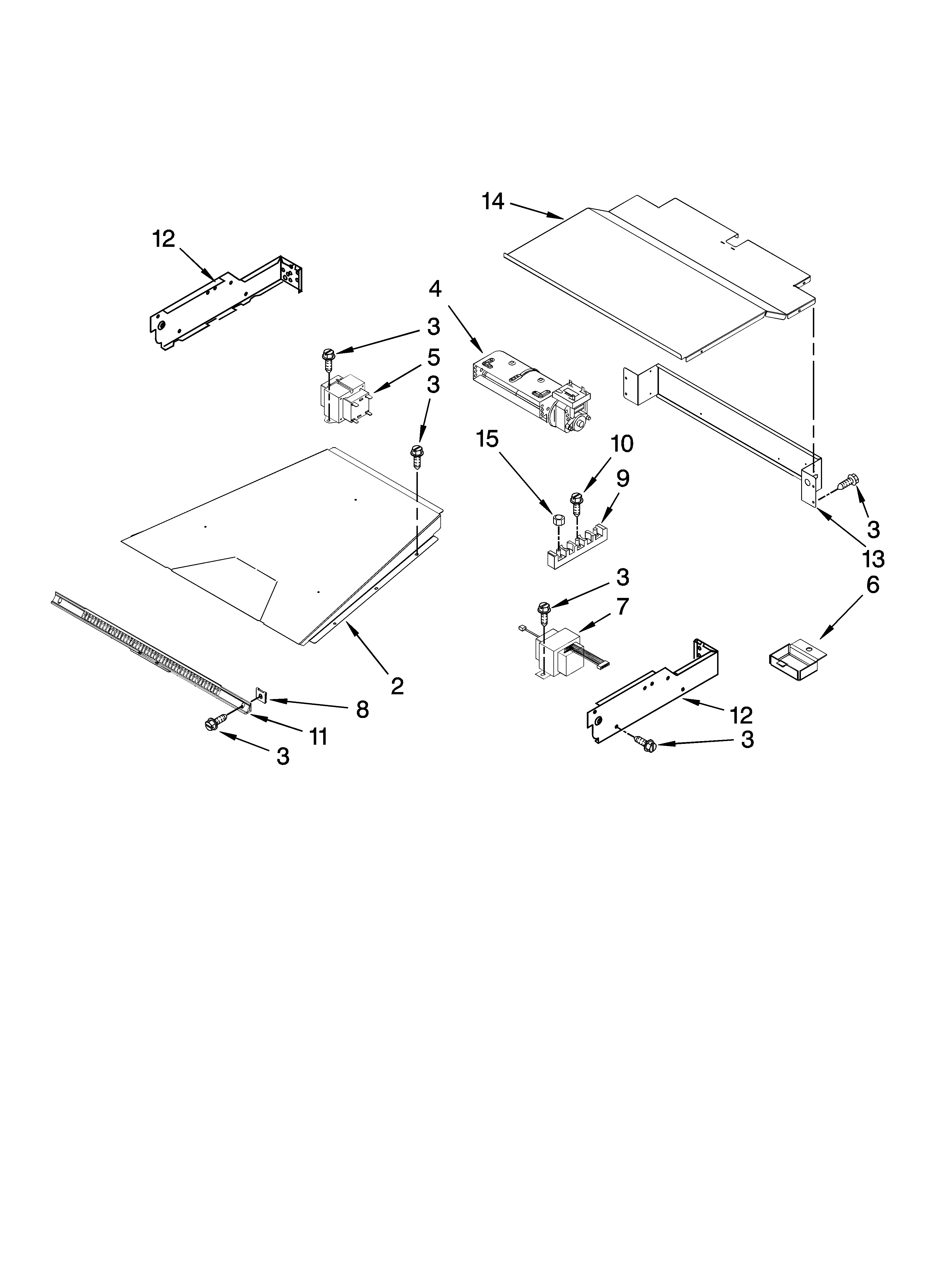 Top venting parts, optional parts (not included)