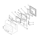 Oven door parts