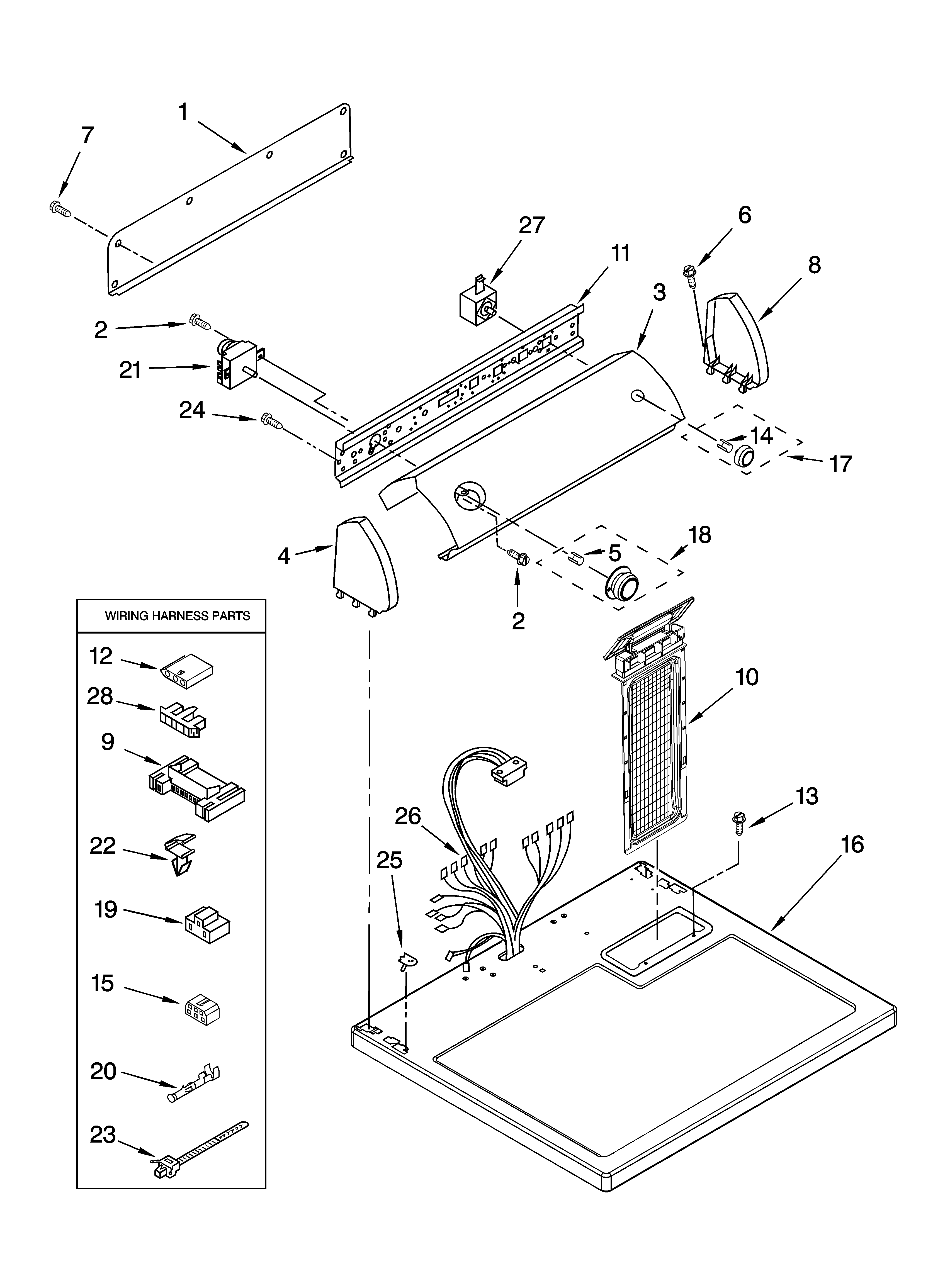 TOP AND CONSOLE PARTS