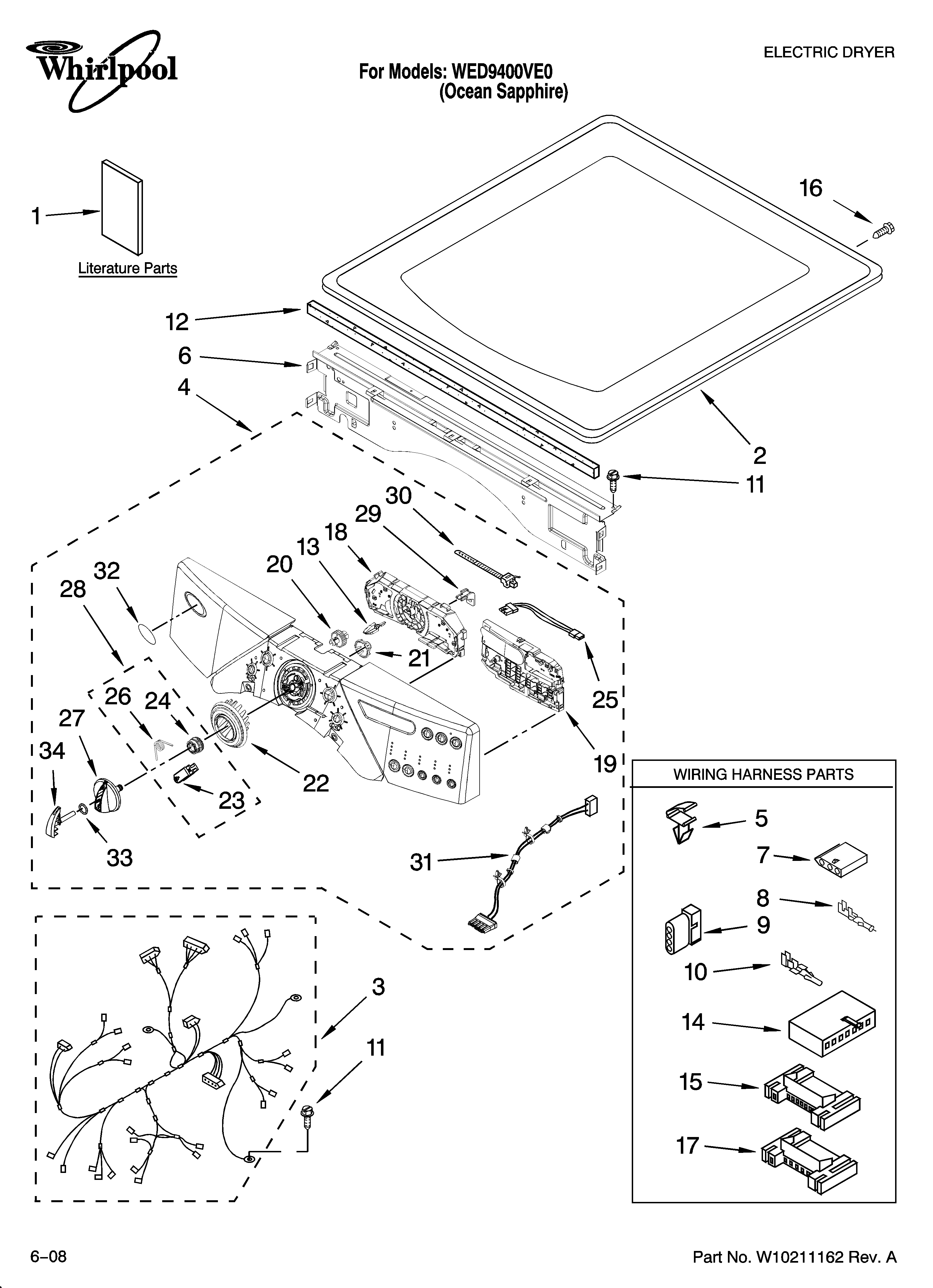 Top and console parts