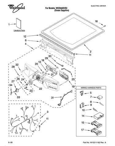 Top and console parts