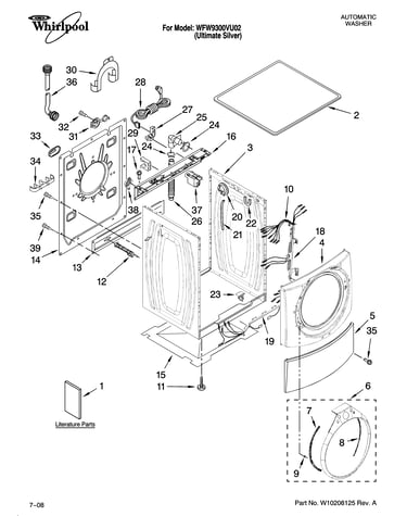 Top and cabinet parts